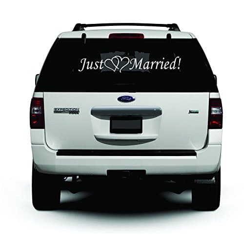 Just Married Decals