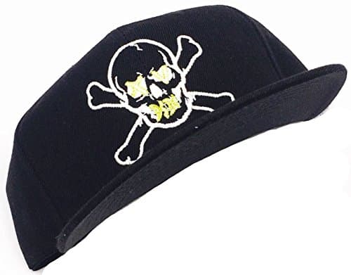 Skull and Bones Snapback - Black