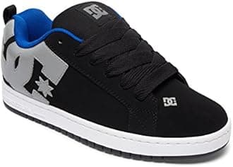 DC Men's Court Graffik, Black/Armor, 12 D US