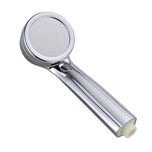 Only Handheld Shower Head Single Function Round 1.5GPM Hotel Spa Rainhead Lightweight Sprayer Polished Chrome Standard Universal Rainfall Rainshower