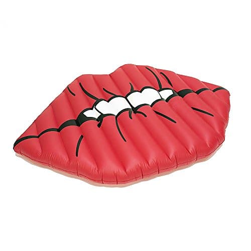 Giant Inflatable Red Lips Pool Float for Water Fun Large Outdoor Swimming Pool Inflatable Float Toy