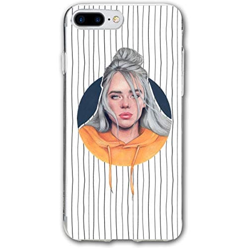 iPhone 8 Plus Case, iPhone 7 Plus Case, Billie Bad Eilish Socket Shock Absorption Technology Bumper Soft TPU Cover Case