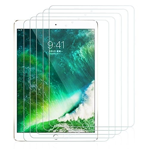 iPad Pro 10.5 Screen Protector, VICOX [5 Pack] 2.5D Round Edge Ultra Thin HD Tempered Glass 9H Hardness Scratch Resistant Screen Protector for New iPad Pro 10.5 inch