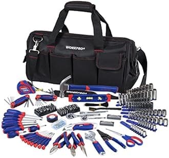 WORKPRO W009037A 322-Piece Tool Kit w/ Carry Bag
