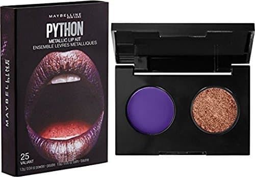 Maybelline Lip Studio Python Metallic Lip Kit, #25 Valiant (Pack of 2)