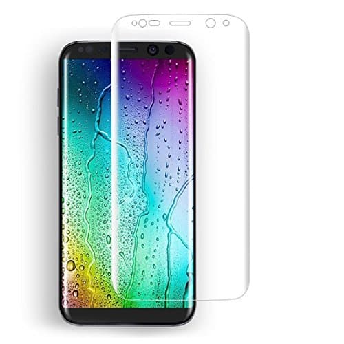 S8 plus screen protector,TENFLY Samsung S8 plus Silk Print 3D Super Premium PET Film Curved Edge to Edge Full Coverage HD Ultra Clear Tempered Glass Anti-shatter Film (S8 plus screen protector)