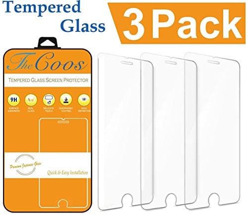 iPhone 6 Plus Screen Protector, [3-Pack] TheCoos iPhone 6 Plus 6S Plus Tempered Glass Screen Protector For Apple iPhone 6 Plus / 6s Plus - 3 Pack