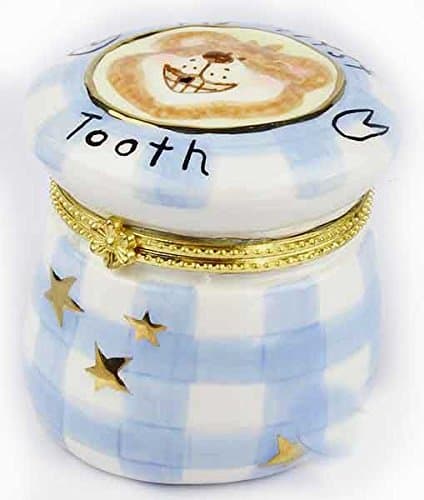My First Tooth Blue Hinged Box
