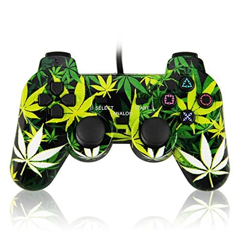 Wired PC Game Controller, USB Gamepad with Double Vibration for PC Laptop Computer (Windows XP, Vista, Win7/8/8.1/10)