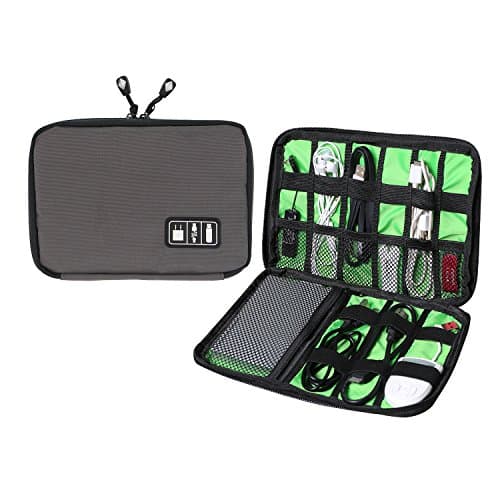 Universal Cable Organizer - Electronics Accessories Case USB Drive Shuttle-an All in One Travel Organizer - (Grey)