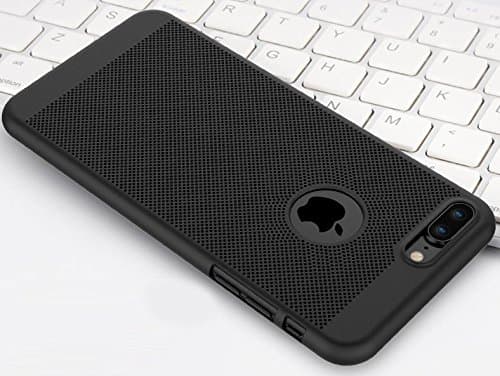 iPhone 7 Plus Lightweight Plastic Quality Case Fingerproof - Black