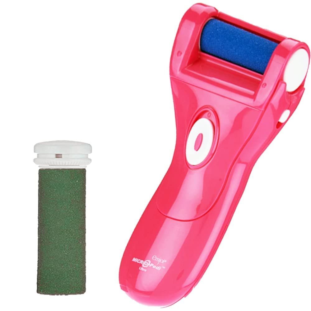 Foot Solutions Super Coarse Replacement Rollers Compatible with Micro-Pedi Callus Remover (5 Pack-Purple)