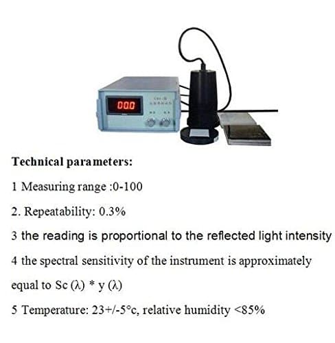 Gowe Reflectivity Meter Reflectance meter 0-100% Repeatability: 0.3% Reflectivity Meter Reflectance meter Reflectivity gage