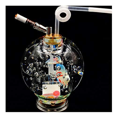 TYX HOME Double Loop Filter Bubble Flash Ball Crystal Hookah Tobacco Cut Cigarette Shisha Holder Pipe Tobacco Hook Full Set
