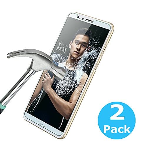 [2 Pack] Honor 7X Screen Protector, Touching 2.5D Crystal Clear Tempered Glass Screen Protector 9H Harness Anti-scratch No Bubble Phone Protective Film for HUAWEI Honor 7X / Mate SE