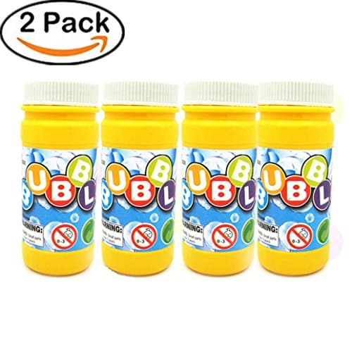 Yeefant 2PCS 50ML Non Toxic Sealed Packaging Bubble Solution Mixture Machine Blower Ready Mixed Water Refill Liquid Fluid