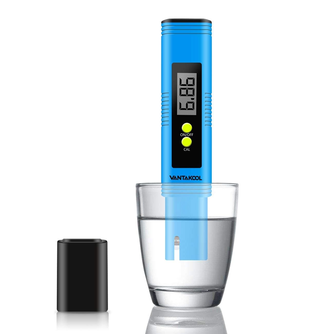 Digital PH Meter, PH Meter 0.01 PH High Accuracy Water Quality Tester with 0-14 PH Measurement Range for Household Drinking, Pool and Aquarium Water PH Tester Design with ATC