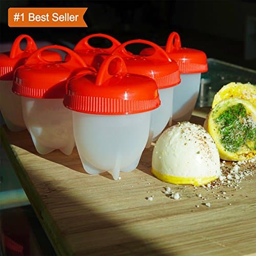 Egglettes Egg Cooker - Hard Boiled Eggs Without The Shell | AS SEEN ON TV | 6 Pack Set