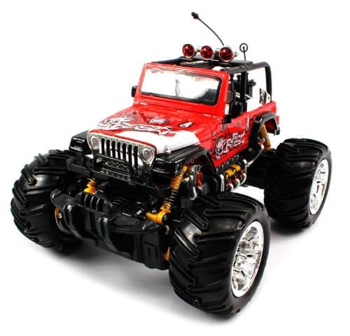 Big Size High Quality Electric Full Function 1:16 GRAFFITI Jeep Wrangler Convertible Monster RTR RC Truck (Colors May Vary)