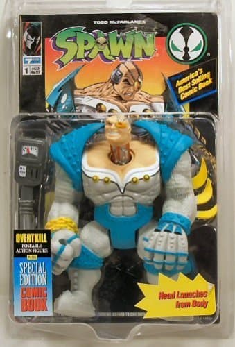 Spawn Ultra Action Figures Overtkill poseable action figure w / comic book