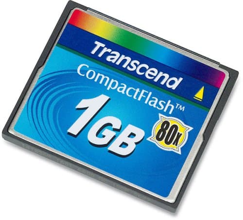 1GB Transcend 80x CompactFlash Card