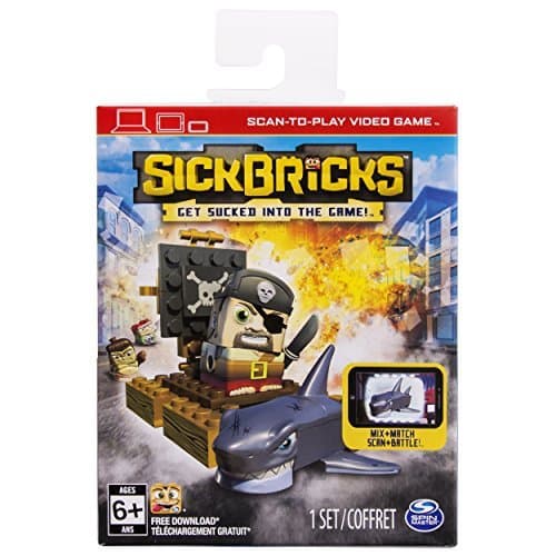 Sick Bricks Captain Blockbeard vs Geatbite Shark Character Pack