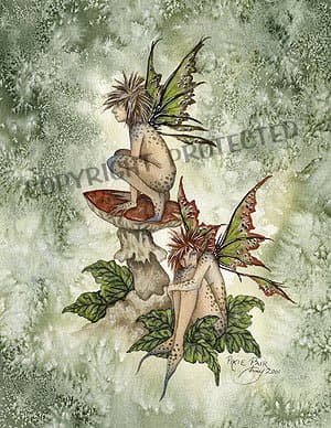 Pixie Pair Amy Brown Open Edition 8.5" X 11" Fairy Print