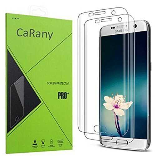Galaxy S7 Edge Screen Protector,[2-Pack] S7 Edge Screen Protector,CaRany 3D PET Full Coverage Anti-Bubble Ultra Clear[Case Friendly] Screen Protector for Samsung Galaxy S7 Edge-Clear