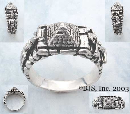Egyptian Silver Scarab Ring