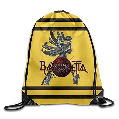 TXHLEL Bayonetta Logo Print Drawstring Backpack