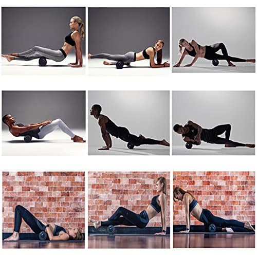 Katosca Vibrating Foam Roller With Remote Controller, 6 Speed High Intensity Exercise Roller Electric Pain Muscle Relief Massager For Yoga Gym Use 12 Inch Black With Professional Action Instructions