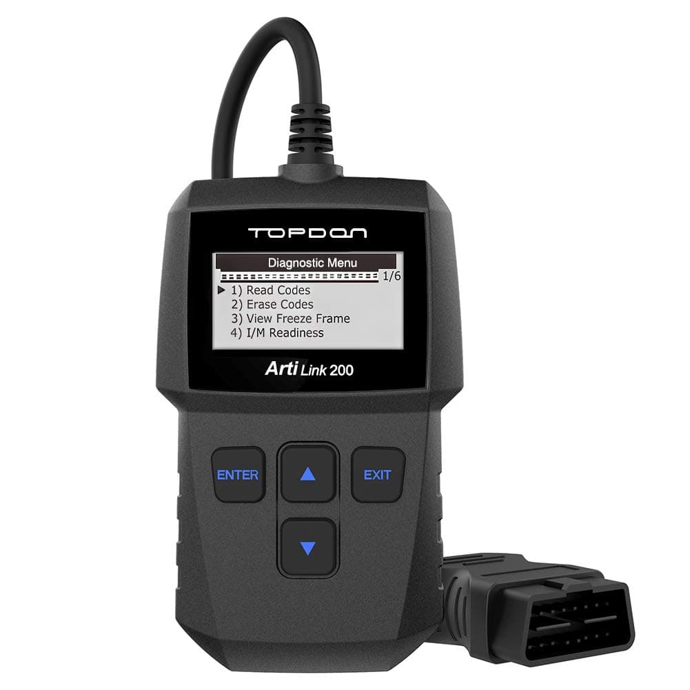 TOPDON OBD2 Code Reader Artilink200 DTC Reading/Clearing MIL Turn-Off I/M Readiness Checking Freeze Frame VIN Retrieval (Al200)