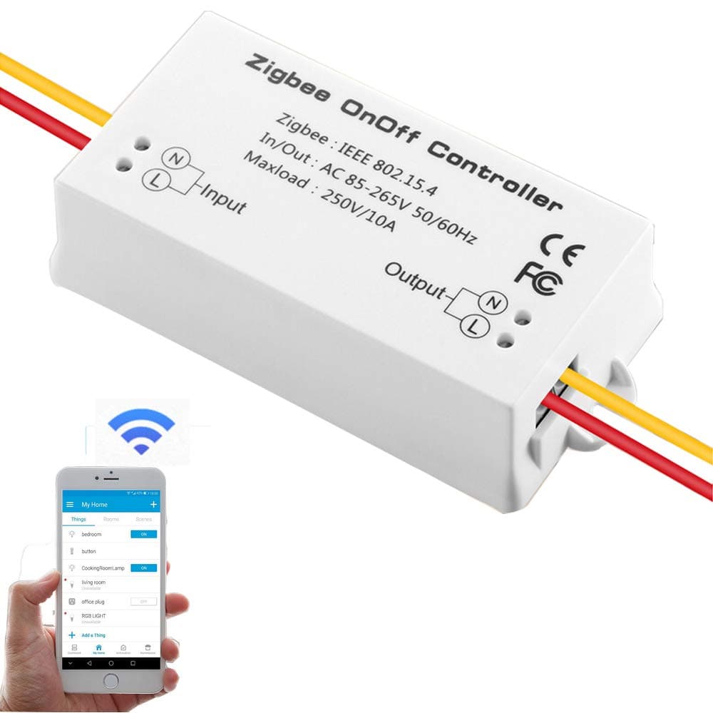Zigbee Home Smart Controller,Zigbee Smart Switch,Compatible with Amazon Echo Plus Alexa, and Smart Things Hub APP & Voice Controlled