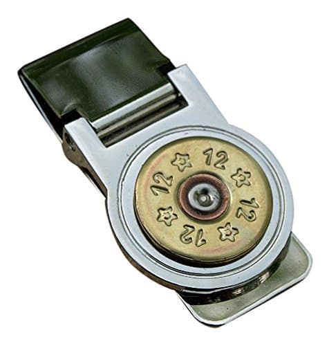 Handmade Shotgun Shell Key Ring with Brass Shell A800 (Solid Black)