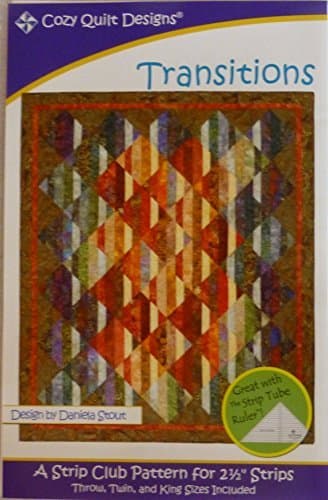 Pattern Transitions Using 2 and One Half Inch Strips Cozy Quilt Design