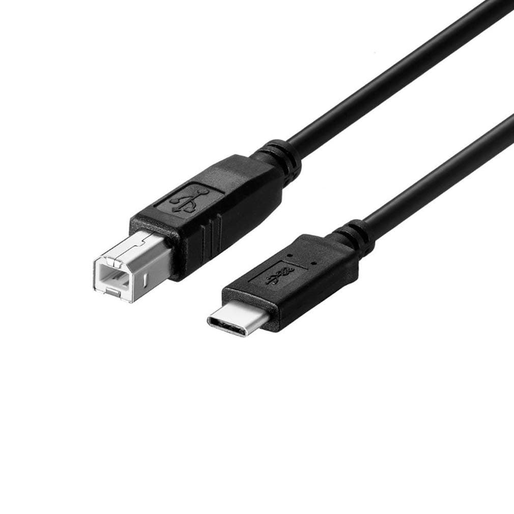 LoongGate USB C Printer Cable (USB C to USB 2.0 B/Printer),USB 3.1 to Printer Scanner Cord For Printers and More (USB 2.0 B 1M/3ft)