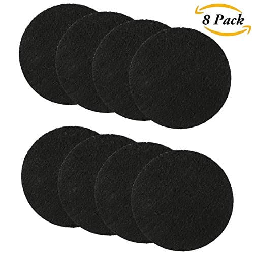 Compost Bin Filters, 8 Pack Round Kitchen Compost Pails Refill Replacement Filters - Freshens Air and Traps Odors