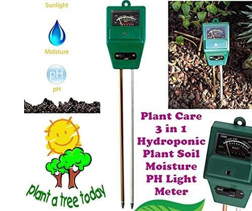 Sharp choice 3-in-1 Soil Moisture, Ph Meter Test Kit with Light Gauge Function, Soil Analyzer Detector for Testing PH Acidity, Sunlight Intensity