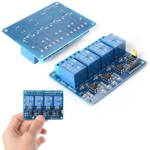 4 Channel and 5V Relay Control Panel Module with optocoupler for arduino