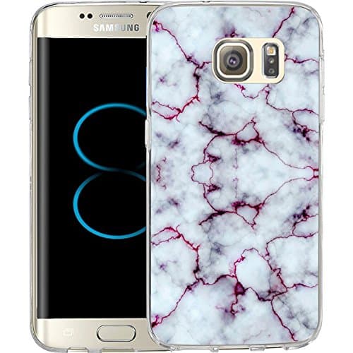 S8 Plus Case Blood red marble pattern, LAACO Scratch Resistant TPU Gel Rubber Soft Skin Silicone Protective Case Cover for Samsung Galaxy S8 Plus