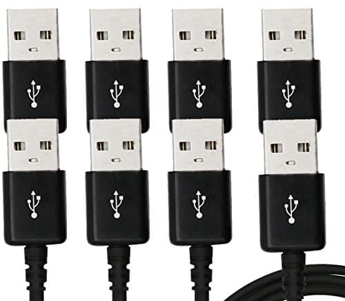 [8 Pack]Micro USB Cable PowerLine MortyMart 2A Quick Charge Metal-Plated Connectors High Speed USB 2.0 A Male to Micro B Sync and Charging Cables for Android, Samsung and More(8 Pack Black 3FT)