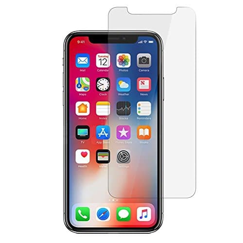 iPhone X Screen Protector, iPhone 10 GlassGuard, [Two Pack] 2.5D Tempered Glass [Case Friendly] [Anti-scratch] for Apple iPhone X 5.8 inch Screen Protector