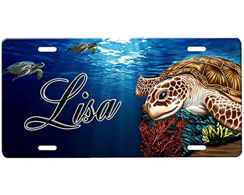 Sea Turtle License Plate