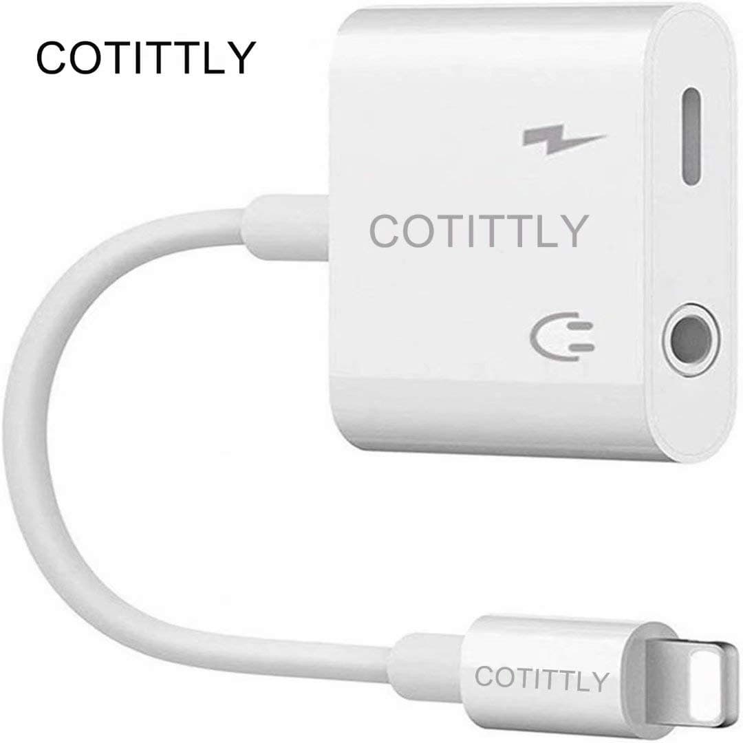 Cdyle Compatible Jack Adapter Splitter Earphone Jack Adapter Connection Accessories for Phone 7/7 Plus Phone 8/8 Plus.Jack Support iOS11