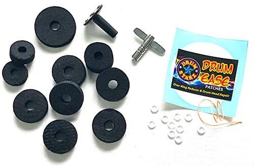 Drum Starz 24 Piece BASIC SURVIVAL PACK for Drummers - Drum Key, Felts, Sleeve & More!
