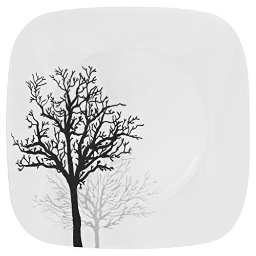 Corelle Coordinates Square Timber Shadows 10.25 Dinner Plates (Set of 4) by Corelle Coordinates