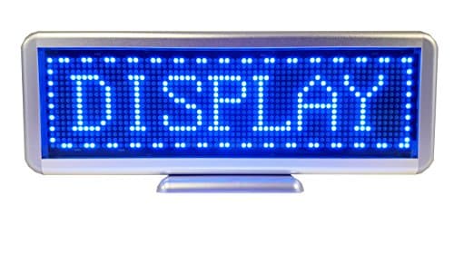 Programmable Scrolling SMD Dot Matrix LED Mini Advertisement Display (16x64 pixels, 3.0 pitch) Blue