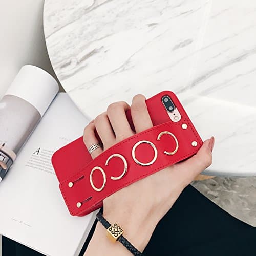 Tim iPhone 7 Plus / iphone 8 Plus (Fast US Deliver Fulfilled by Amazon) New Elegant Luxury PU Leather Cover Case For Apple iPhone7 Plus/ iphone 8 Plus (Red)