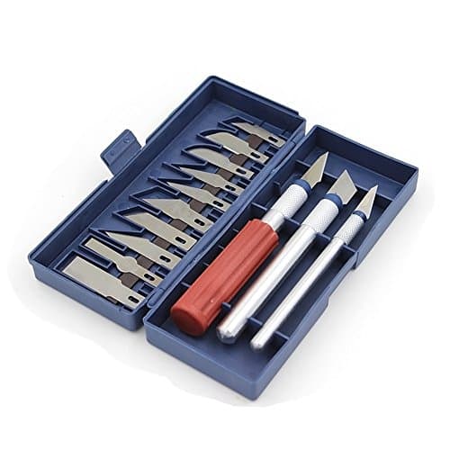 Knife Set Arts Craft 13 Blades Basic Cutting Tool 16-piece Gravers Wood Carving Art With Case Alloy