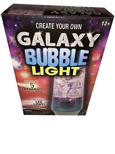 Create Your Own Galaxy Bubble Light! Conduct 5 Experiments! Includes LED Light! Ages 12+!